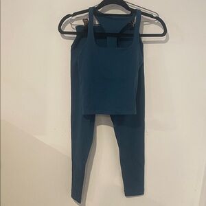 SET Active Teal Leggings and Top Set